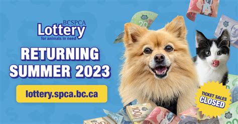 BC SPCA Lottery sold out .